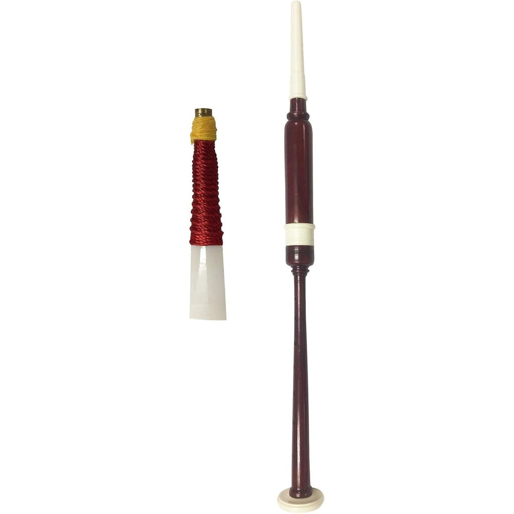 Buy now Standard Rosewood Highland Bagpipe Practice Chanter IMM Wooden Ivory Fitting with Famous Brown Scottish color comes with Reed Default at indiglob india