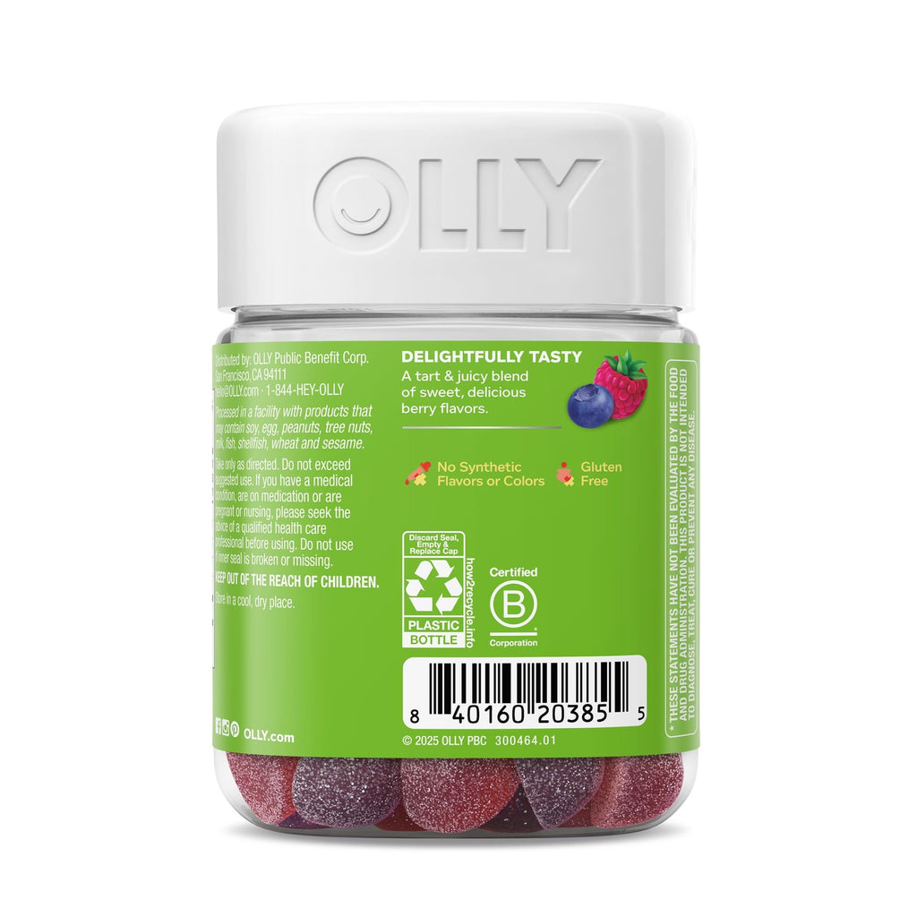 OLLY Kids Friendly Fiber Gummy, Digestion Support* Dietary Fiber - 50 Count