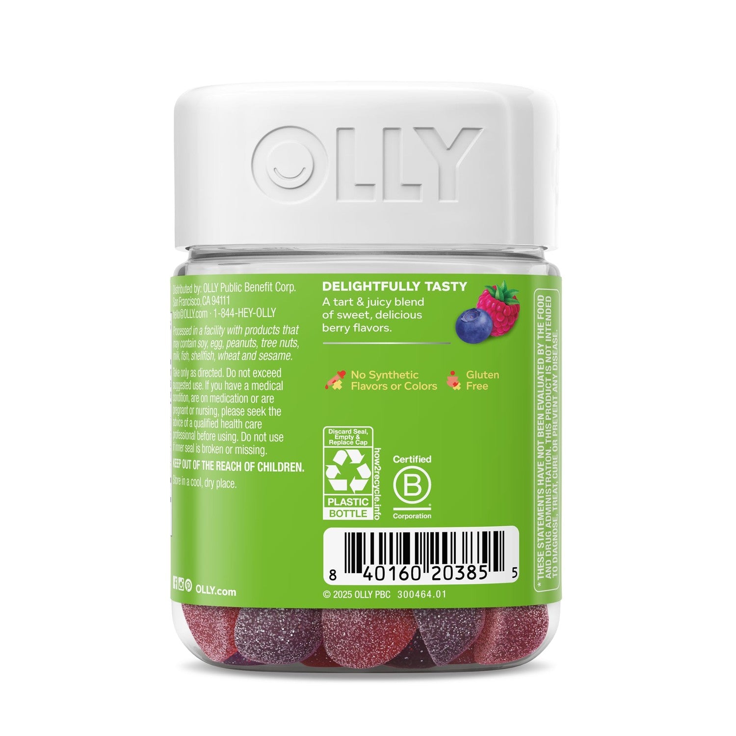 OLLY Kids Friendly Fiber Gummy, Digestion Support* Dietary Fiber - 50 Count