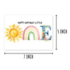 BNJDesigns Happy Birthday Little One - Happy 1st Birthday Card - first birthday card - 1st birthday card - Baby birthday card - Cards for boys and girls