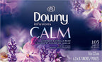 Buy now Downy Infusions Dryer Sheets Laundry Fabric Softener, Calm Scent, Lavender & Vanilla Bean, 200 Count at indiglob india