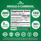 Zazzee High Absorption Indole-3-Carbinol (I3C), 200 mg per Capsule, Vegan