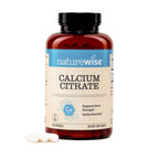 NatureWise Calcium Citrate 500mg Capsules - Supplement for Bone Health - Easy to Digest & Absorb - Vegan, Non-GMO, Gluten-Free - 90 Count[30-Day Supply]