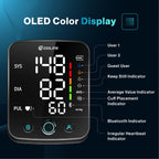 Pressure XS Pro Bluetooth Blood Pressure Monitor, Upper Arm BP Cuff 22–42 cm, Accurate Automatic Digital Systolic/Diastolic, Large Display, Mobile App Compatible for iOS & Android Devices