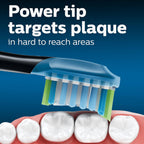 Buy now Philips Sonicare Genuine C3 Premium Plaque Control Replacement Toothbrush Heads, 2 Brush Heads, Black, HX9042/95 at indiglob india