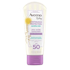 Aveeno Baby Continuous Protection Zinc Oxide SPF 50 Sunscreen for Babies with Sensitive Skin, Broad Spectrum Sun Protection, Tear-Free, Sweat- & Water-Resistant, No added Parabens, 3 Fl Oz