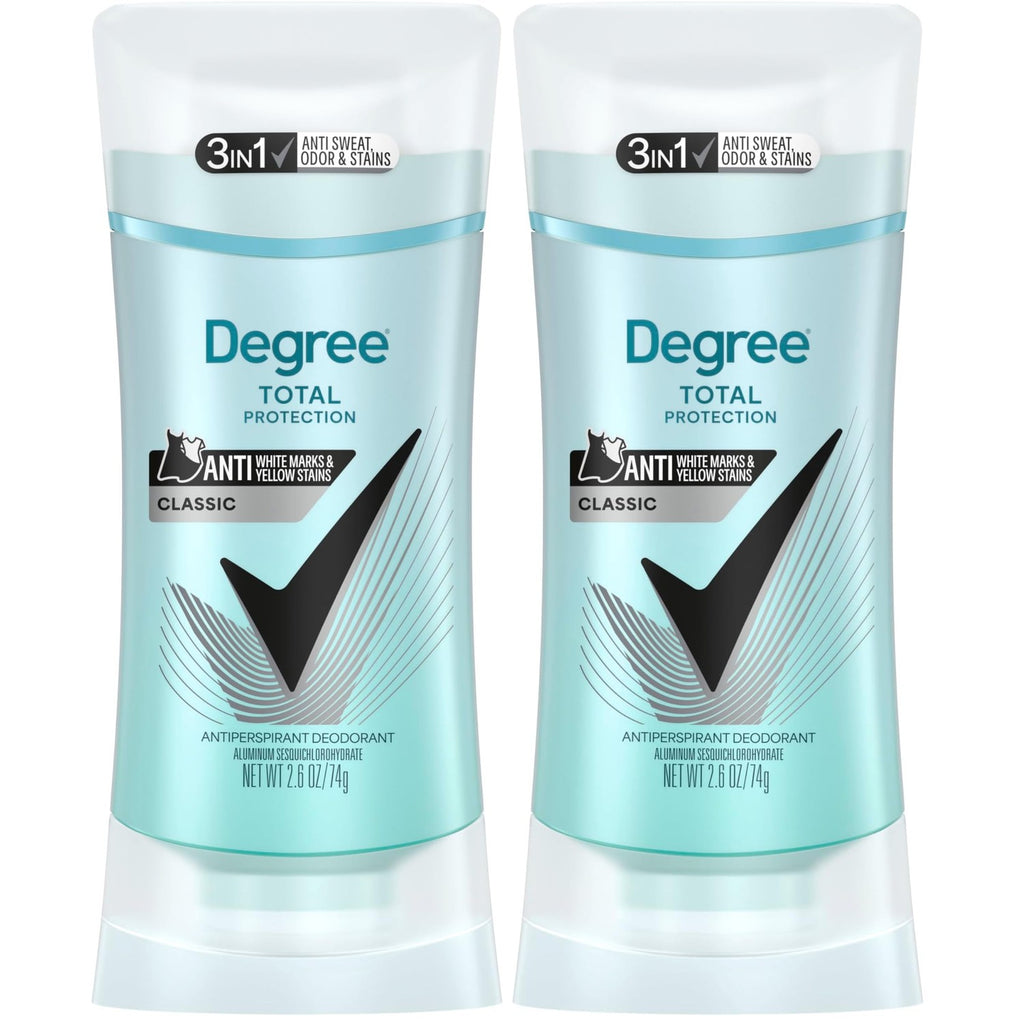 Degree UltraClear Antiperspirant Deodorant Black+White Anti White Marks and Yellow Stains Deodorant for Women 2.6 oz
