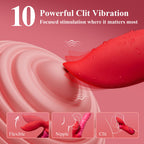 MOMONII Vibrator Sex Toys Dildo with Tongue Licking Wriggling Pleasure