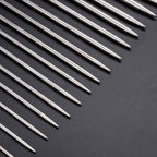 Buy now Knitting Needle Set, 22PCS 2mm(B)-8mm(L) Straight Single Pointed Stainless Steel Sweater Needles Set(11Pair-11 Size,9.8 inch) with Locking Stitch Makers Large-Eye Needles Measure Tape (36CM) at indiglob india