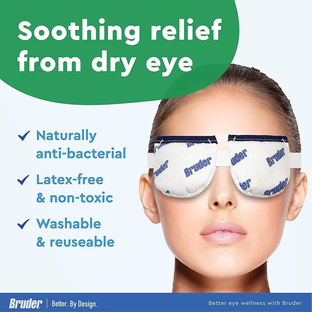 Buy now Bruder Moist Heat Eye Compress | Microwave Activated | Fast Acting and Effective Relief for Dry Eye and Other Eye Irritation at indiglob india