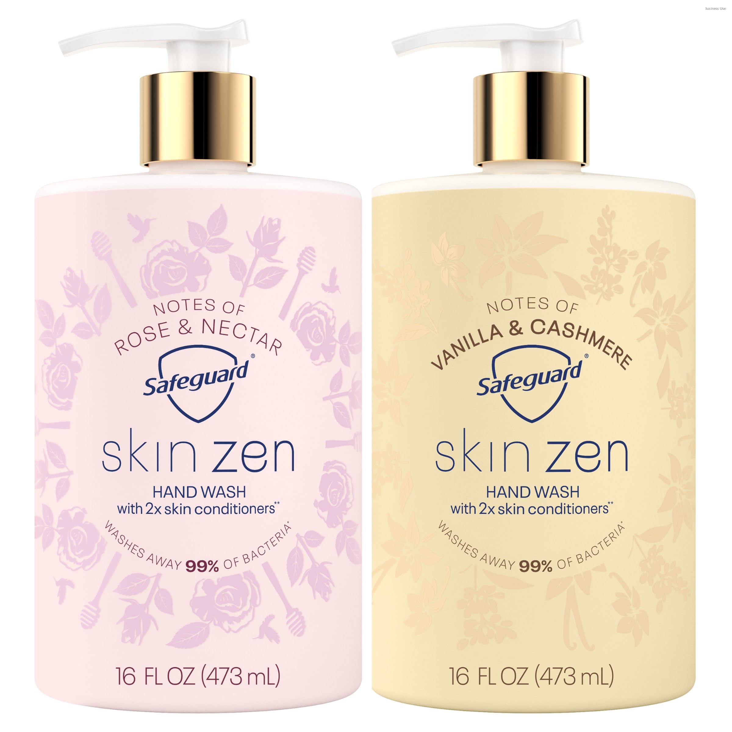 Safeguard Liquid Hand Soap, Skin Zen, Washes Away 99% Bacteria, Made with Natural Moisturizers & 2X Skin Conditioners, Safeguarding Families, PH Balanced Formula, Vanilla & Cashmere Scent, 16 oz