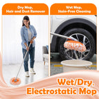 Keyloland Wall Mop, Primium 68” Wall Cleaner, High-Quality Baseboard Cleaner, Professional-Grade Baseboard Cleaner Tool with Handle, Superior Quality Dust Mop, Efficient cleaning tools