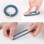 Buy now 6PCS Stretchable Wristband Wristlet Keychain Wrist Key Chain Wristlet,Spring Flexible Spiral Wrist Coil Wrist Key Holder Key Ring for Sauna Gym Pool ID Badge and Outdoor Sports at indiglob india