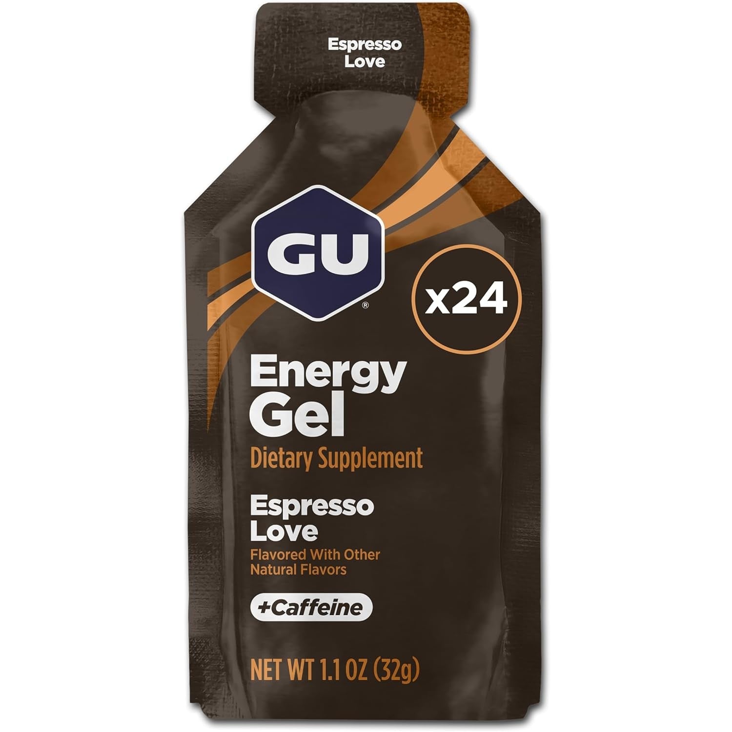 Buy now GU Energy Original Sports Nutrition Energy Gel, Vegan, Gluten-Free, Kosher, and Dairy-Free On-the-Go Energy for Any Workout, 8-Count, Tri-Berry Espresso Love 24 Count (Pack of 1) at indiglob india