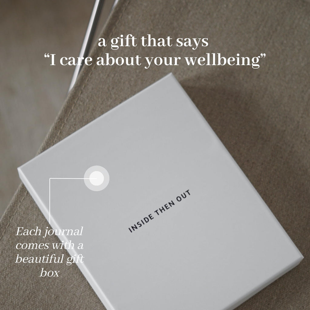 INSIDE THEN OUT Dig Deeper Journal - Guided Daily Journal with 180 Undated Prompts for Intention, Healing, Growth, Gratitude, Self Love & Discovery - Self Care Routine Gift for Women and Men
