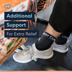 Buy now Copper Compression Foot Sleeves - Plantar Fasciitis, Achilles, Ankle Support Brace Socks - Day / Night Relief from Heel Spurs, Arch Pain, Swelling, Soccer Injuries, Golf, Running - 1 Pair Black - L at indiglob india