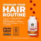 MaryRuth's Multivitamin + Hair Growth Gummies, Thicker Hair, 30 Servings | With Lustriva®, Biotin 10000mcg, B Vitamins, Formulated for Thicker Hair, Wrinkles, Fine Lines, Skin Care
