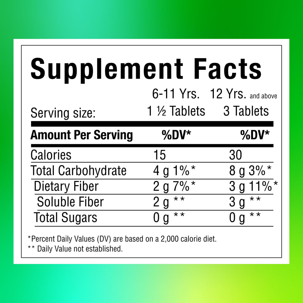Benefiber Chewable Prebiotic Fiber Tablets, Assorted Fruit Flavors, 100 Ct | Plant-based Prebiotic Fiber, Supports Gut Health by Nourishing Good Gut Bacteria, GLP-1 Support for Digestive Health