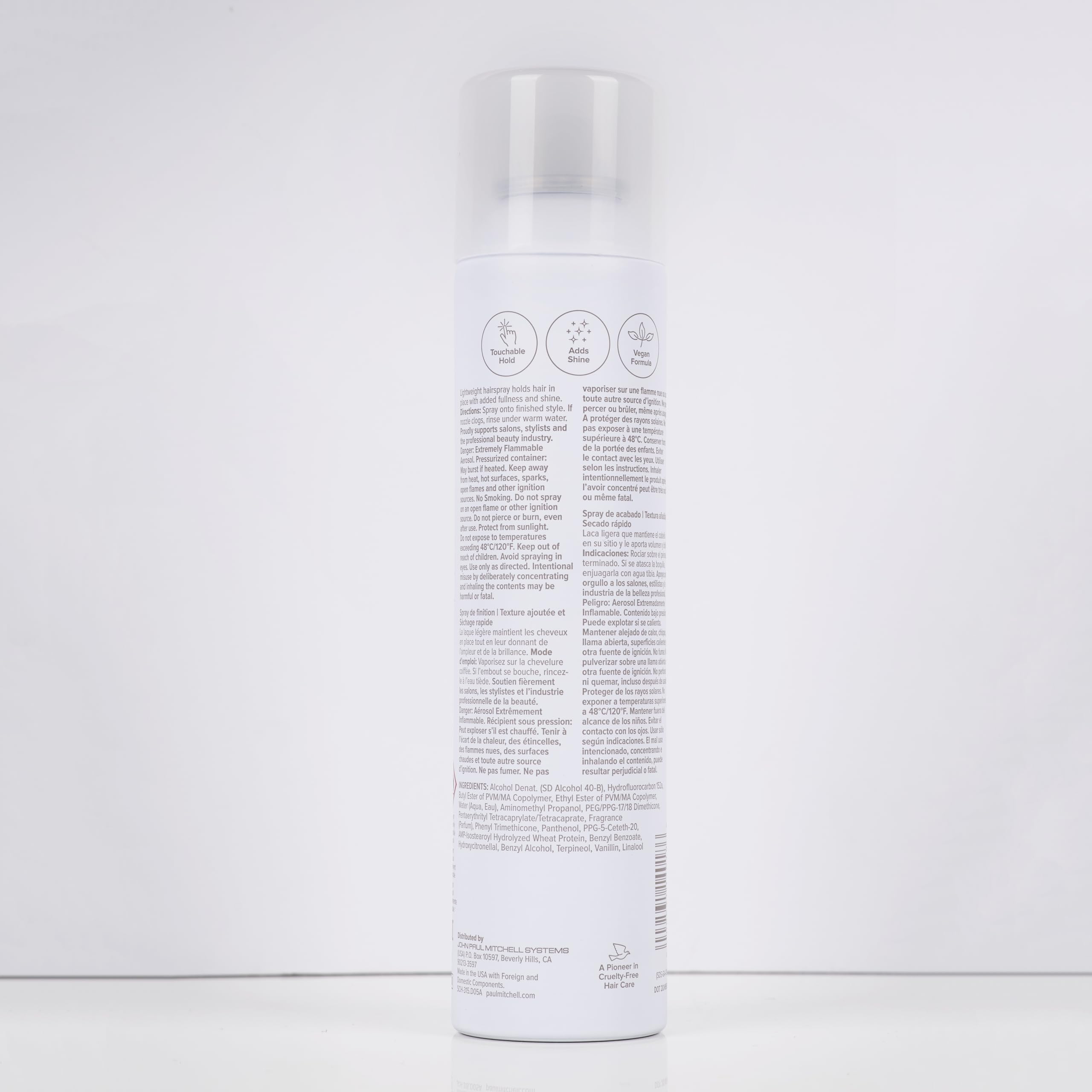 Paul Mitchell Super Clean Hairspray, Fast Drying, Adds Texture + Flexible Hold, For All Hair Types