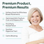 Organics Ocean Better Fiber - Daily Fiber Supplement - Soften Stool for Effortless Bowel Movements - with Psyllium Husk and Slippery Elm - 3 Bottles