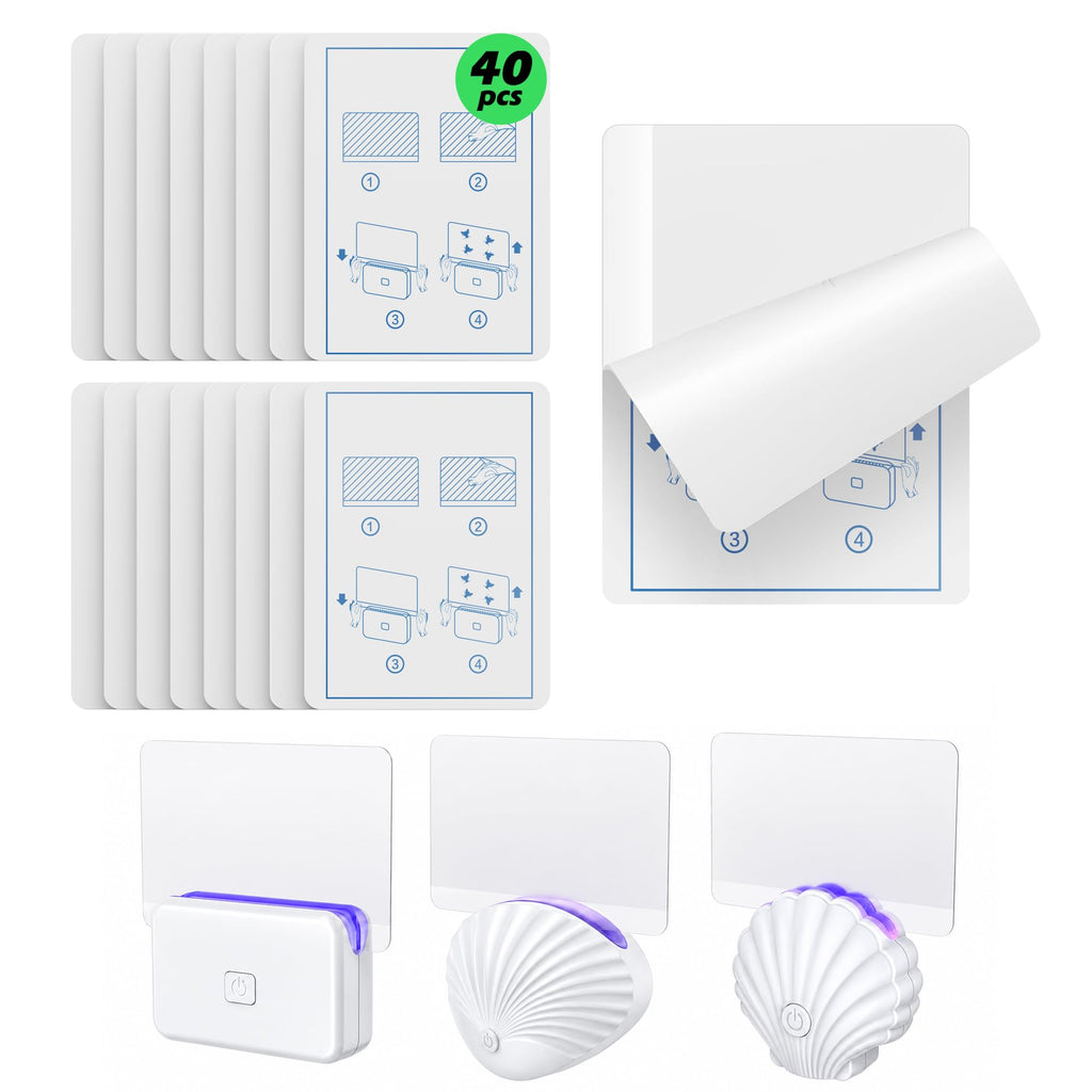 LFSYS 40 Packs Refill Card(Refills Only) for Plug in UV Light Fly Trap, Sticky Board Refills for LFSYS Plug-in Fly Trap