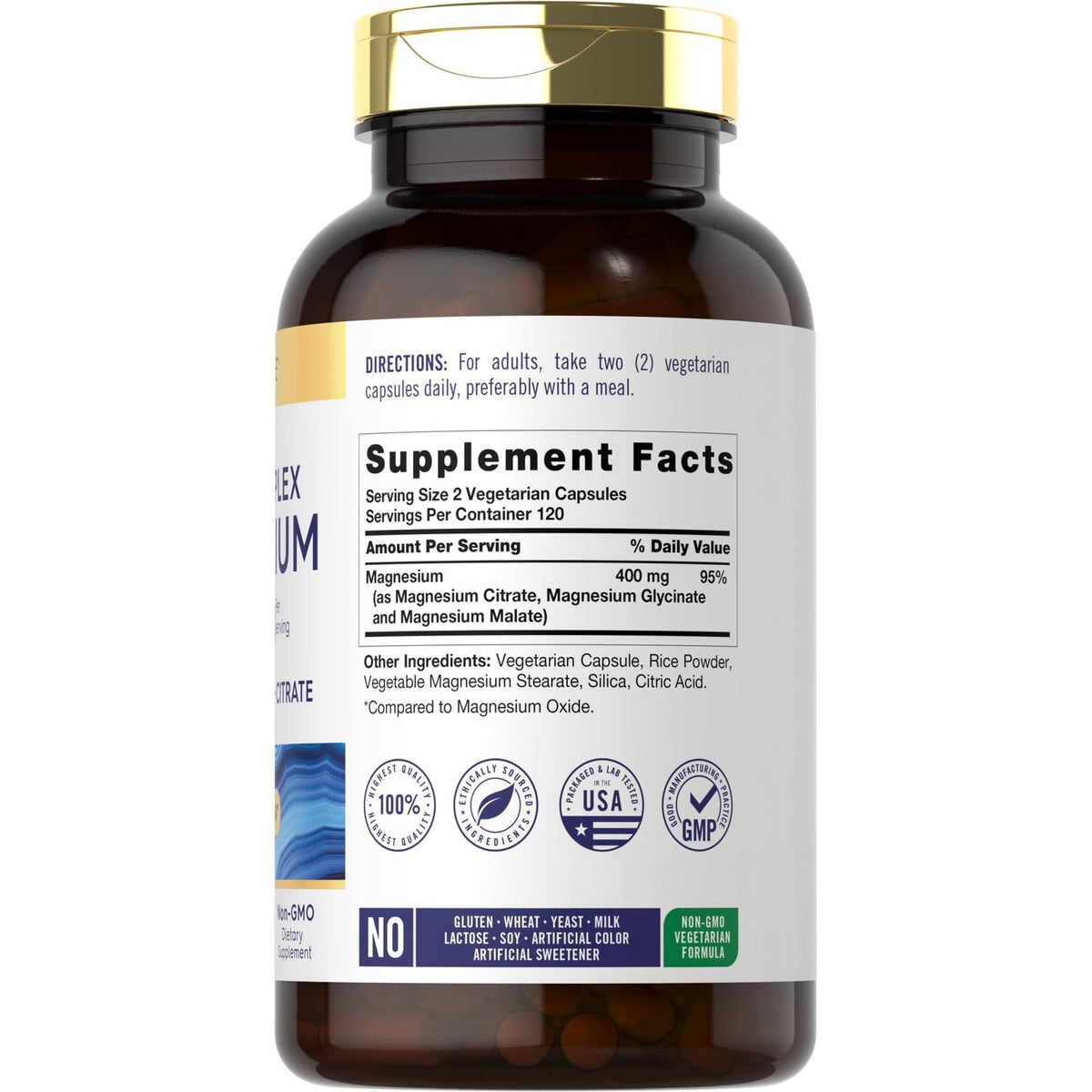Carlyle Triple Magnesium Complex | 400 mg | 240 Capsules