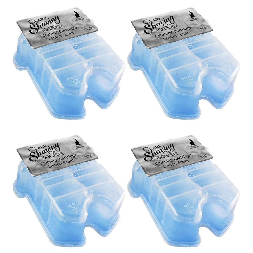 Clark Shaving Co. Refill Cartridges for Braun Clean & Renew CCR (4-Pack) | Compatible with Braun Clean & Renew shaver cleaning systems.