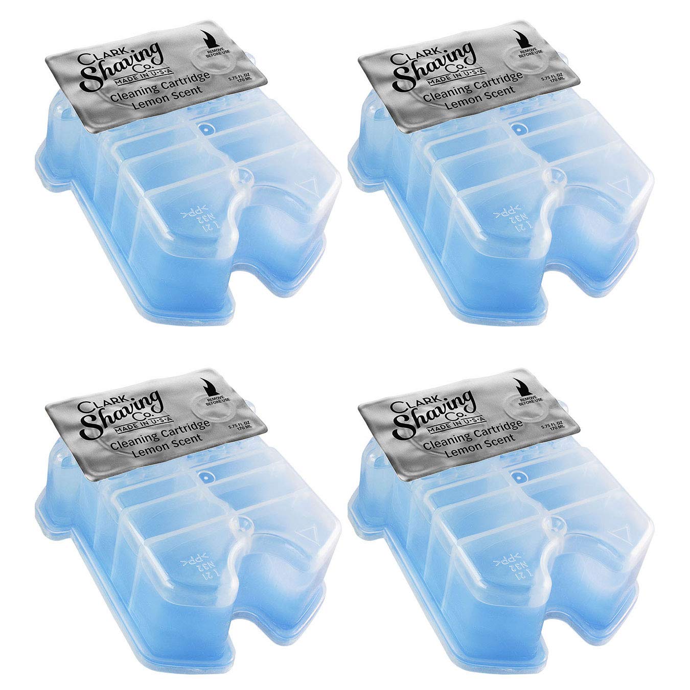 Clark Shaving Co. Refill Cartridges for Braun Clean & Renew CCR (4-Pack) | Compatible with Braun Clean & Renew shaver cleaning systems.