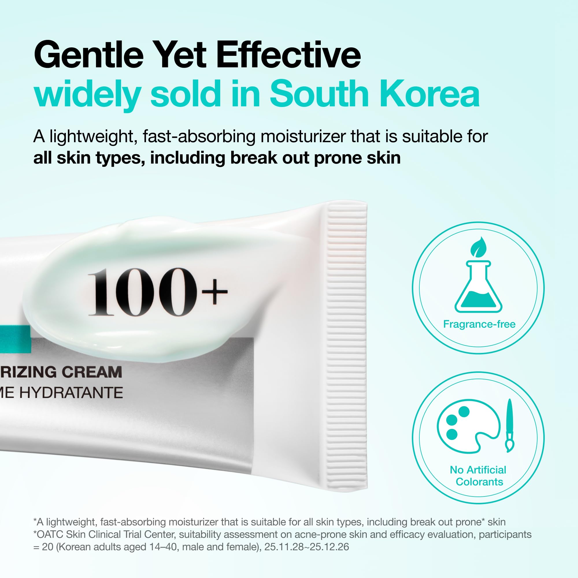 Anua PDRN Hyaluronic Acid 100 Moisturizing Cream, 2.02 fl oz | Lightweight, Non-Greasy Hydrating Face Moisturizer with Salmon DNA for Glass Skin, Korean Skincare