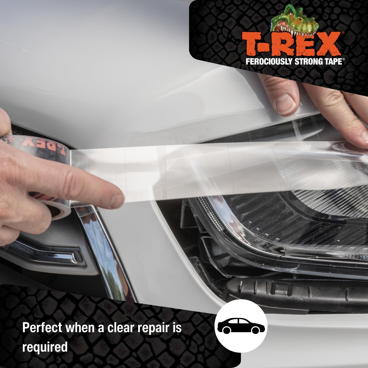 Buy now T-REX Ferociously Strong Repair Tape, Sticks to Wet Surfaces, All Weather and UV Resistant, 1.88" x 9 Yards, Clear, 1-Roll (241535) at indiglob india