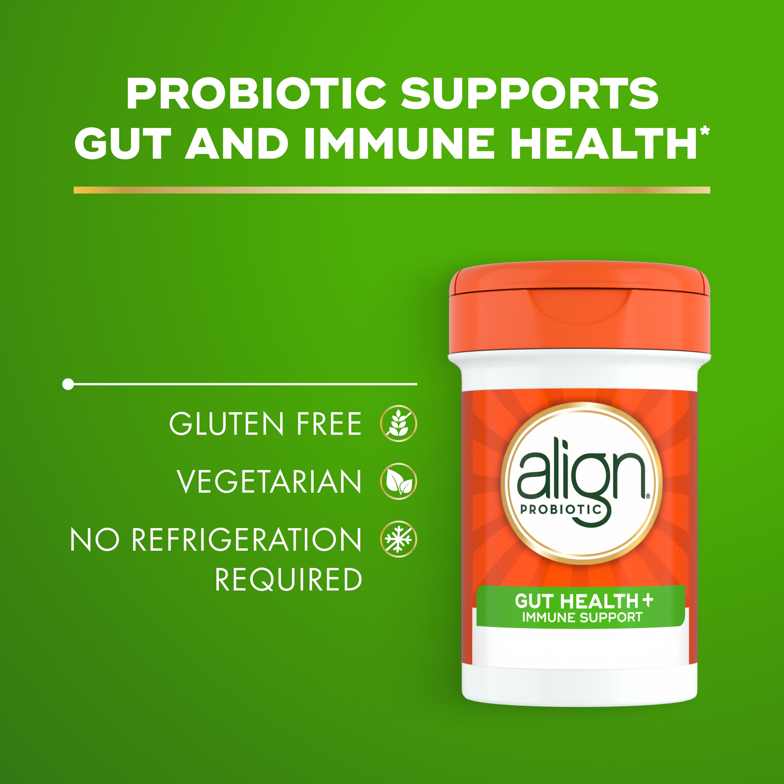 Align Probiotic, Gut Health + Immune Support Probiotic, Probiotics for Women and Men, Probiotics for Digestive Health and Immune Health, #1 Doctor Recommended Brand‡, 28 Capsules