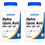 Nutricost Alpha Lipoic Acid 600mg Per Serving, 240 Capsules | Gluten Free, Vegetarian Capsules, Soy Free & GMO-Free