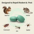 Mouse Rodent Repellent, 36 Pack Pest Repellent Tablets for Indoor & Outdoor