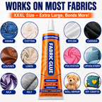 120 ML Fabric Glue Permanent for Clothing Repair, Washable, Dry Clear