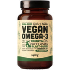 Vegan Omega 3 Supplement - Plant Based DHA & EPA Fatty Acids - Carrageenan Free, Alternative to Fish Oil, Supports Heart, Brain, Joint Health - Sustainably Sourced Algae, Fish Oil Free - 180 Softgels