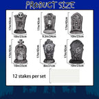 17Inch Halloween Yard Signs Tombstones Decorations Outdoor Graveyard