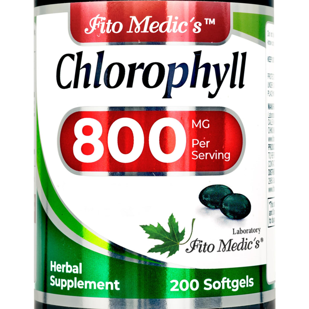 Lab | chlorophyll | chlorophyll pills | 200 Softgels | clorofila.