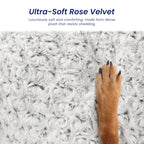 3.5" Thick Plush Dog Bed Mat for Car Back Seat, Non-Slip Pet Travel Bed