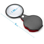 2PCS Small Magnifying Glasses for Kids/Senior, 10X Pocket Magnifier
