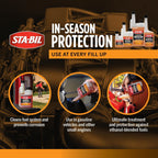 Buy now STA-BIL In-Season Protection Fuel System Treatment | Full Protection Fuel System Cleaner, Injector Cleaner, Increases MPG, Prevents Corrosion, 10 Fl. Oz. at indiglob india