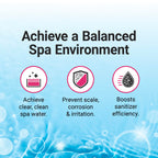 Bio Ouster Hot Tub Water Balancing Kit – Spa pH Up, pH Down, Alkalinity Increaser, Calcium Hardness Increaser & Test Strips – Spa Chemicals Starter Kit for Inflatable & Acrylic Hot Tubs – Made in USA