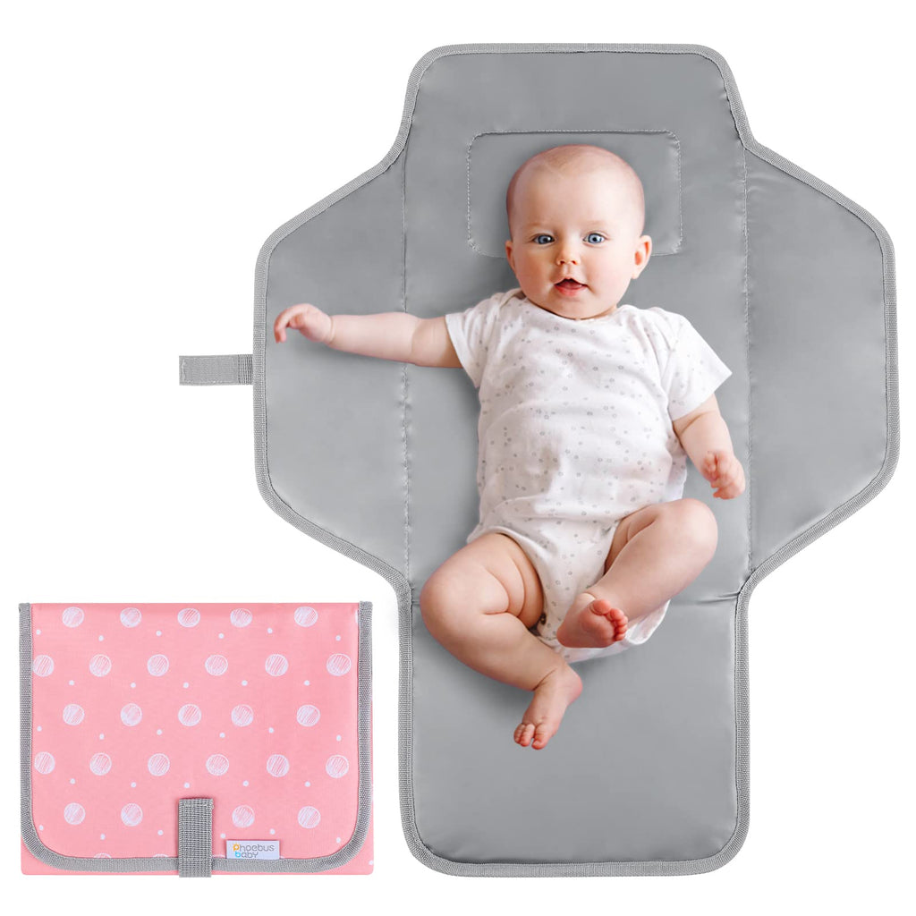 Buy now Baby Portable Changing Pad Travel - Waterproof Compact Diaper Changing Mat with Built-in Pillow - Lightweight & Foldable Changing Station, Newborn Shower Gifts at indiglob india