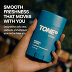 TONE Fresh Aluminum Free Deodorant for Men & Women, 48-Hour Odor Protection, Paraben Free Formula, Dermatologist-Tested, 2.65 oz