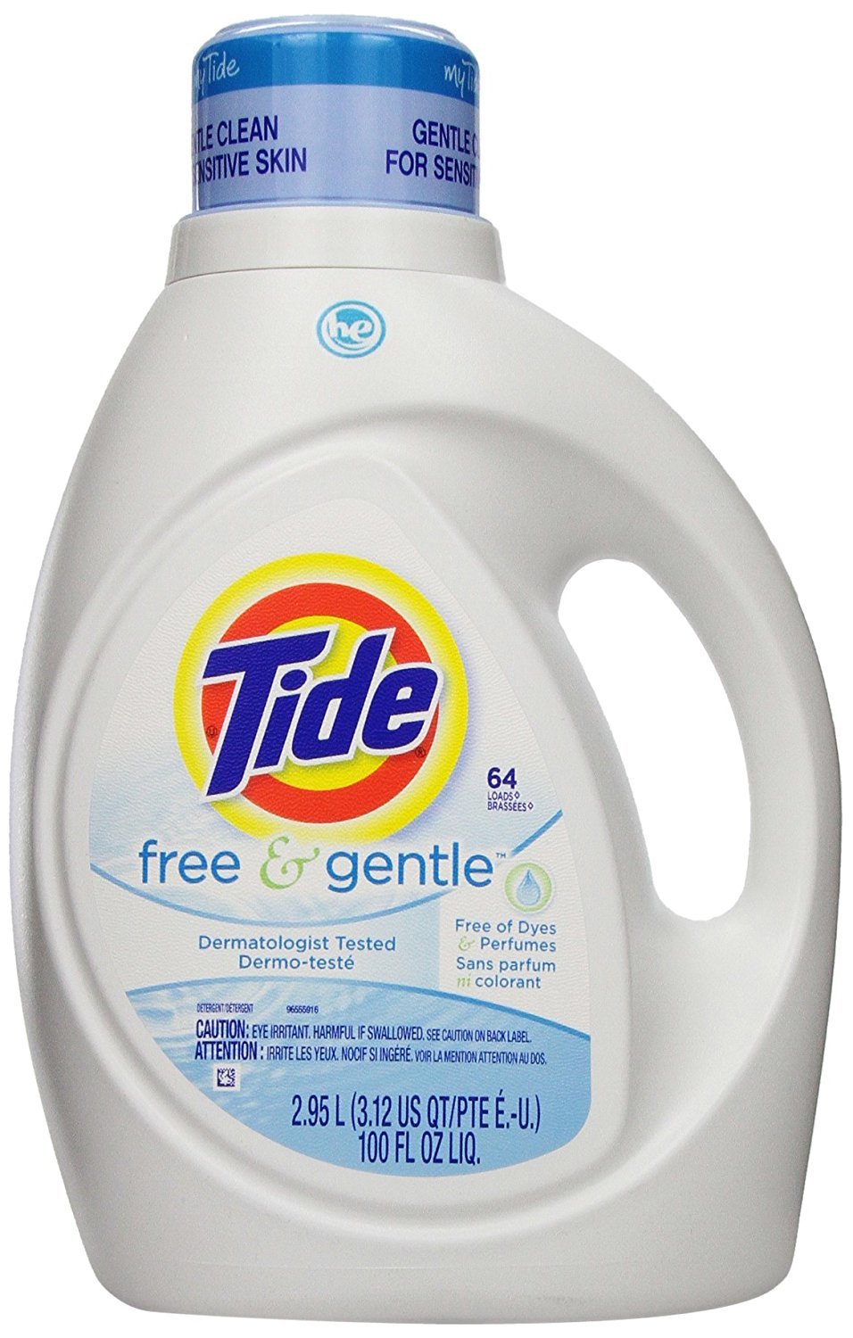 Buy now Tide Free & Gentle Liquid Laundry Detergent, Unscented, 1.47 L (32 Loads) Unscented 100 Fl Oz (Pack of 1) at indiglob india