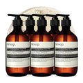 Aesop Reverence Aromatique Exfoliating Hand Wash | Exfoliating Hand Soap with Finely Milled Pumice | Gentle Cleanser & Skin-Smoothing Formula with Vetiver & Bergamot | 500mL / 16.9 oz (Pack of 5)