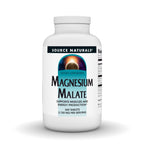 Source Naturals Magnesium Malate, 3,750 mg - 180 Vegetarian Tablets | Supports Muscles and Energy Production*