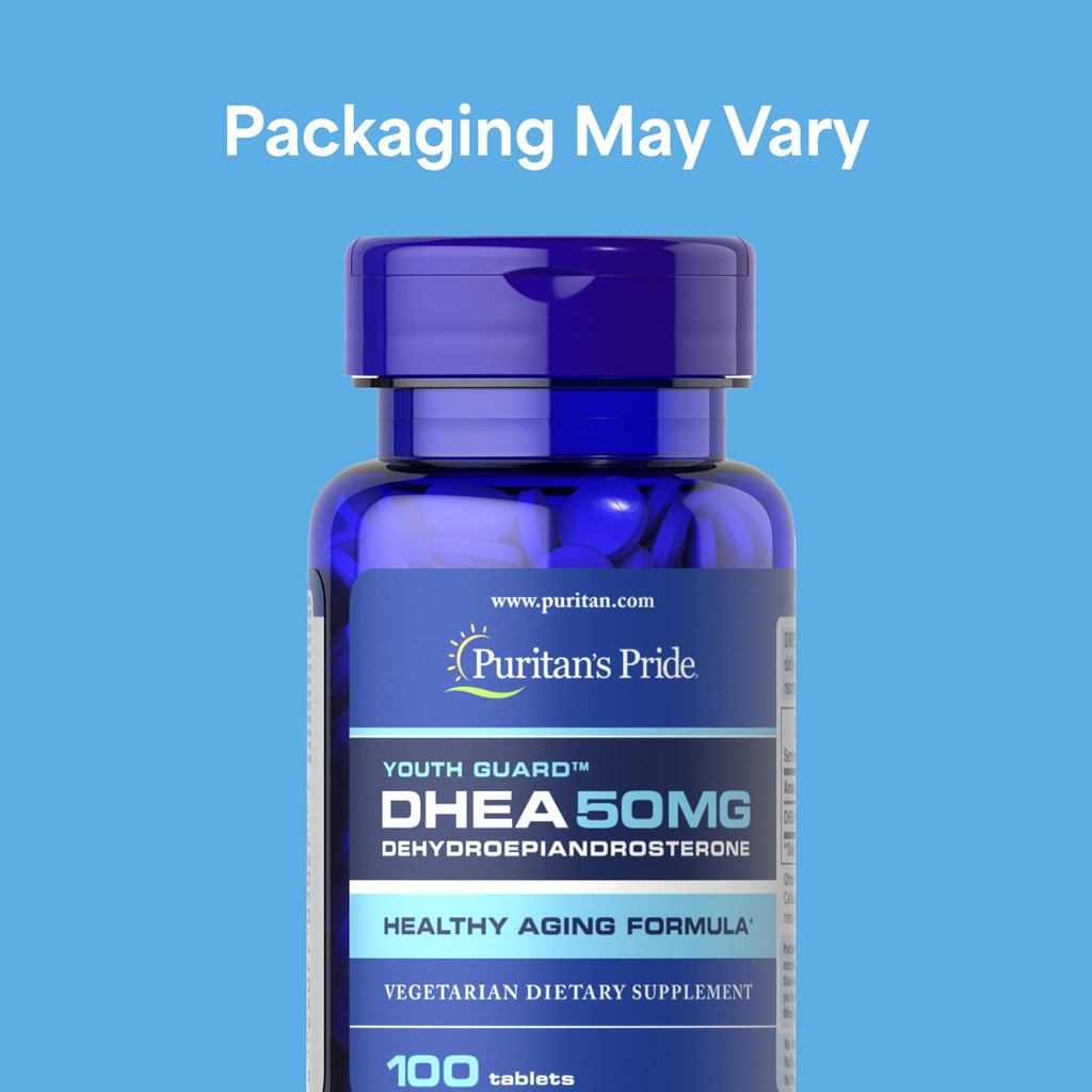 Puritan's Pride Youth Guard™ DHEA for Women and Men 50mg, 100 Tablets