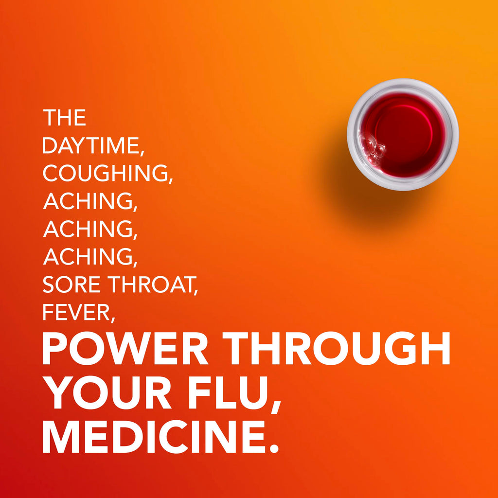 Buy now Vicks DayQuil & NyQuil Intense Flu Liquid, Value Pack, Over-The-Counter, Multi-Symptom, Powerful Relief for Body Aches, Fever, Headache, Sore Throat, and Cough, 6 Hour Relief, Cherry Flavor, 12 FL OZ at indiglob india
