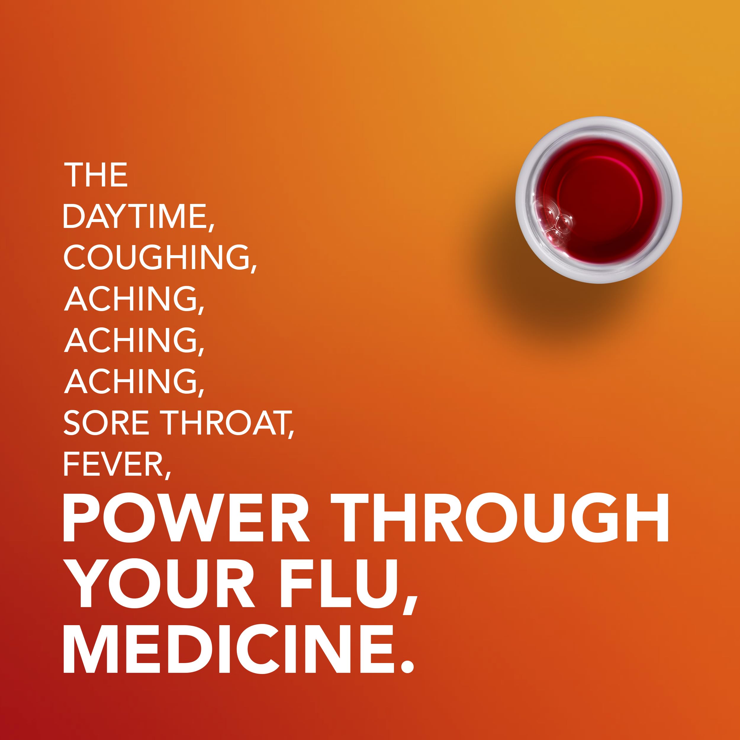 Buy now Vicks DayQuil & NyQuil Intense Flu Liquid, Value Pack, Over-The-Counter, Multi-Symptom, Powerful Relief for Body Aches, Fever, Headache, Sore Throat, and Cough, 6 Hour Relief, Cherry Flavor, 12 FL OZ at indiglob india
