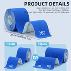 Buy now OK TAPE Kinesiology Tape 10 inches Precut, 20 Strips, Cotton Elastic Athletic Tape Latex Free, 2in x 16ft, Black at indiglob india